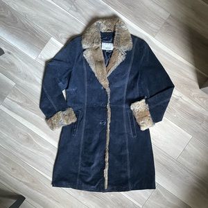 Wilson’s Leather & Maxima Collaboration -Vintage Suede & Fur Coat
